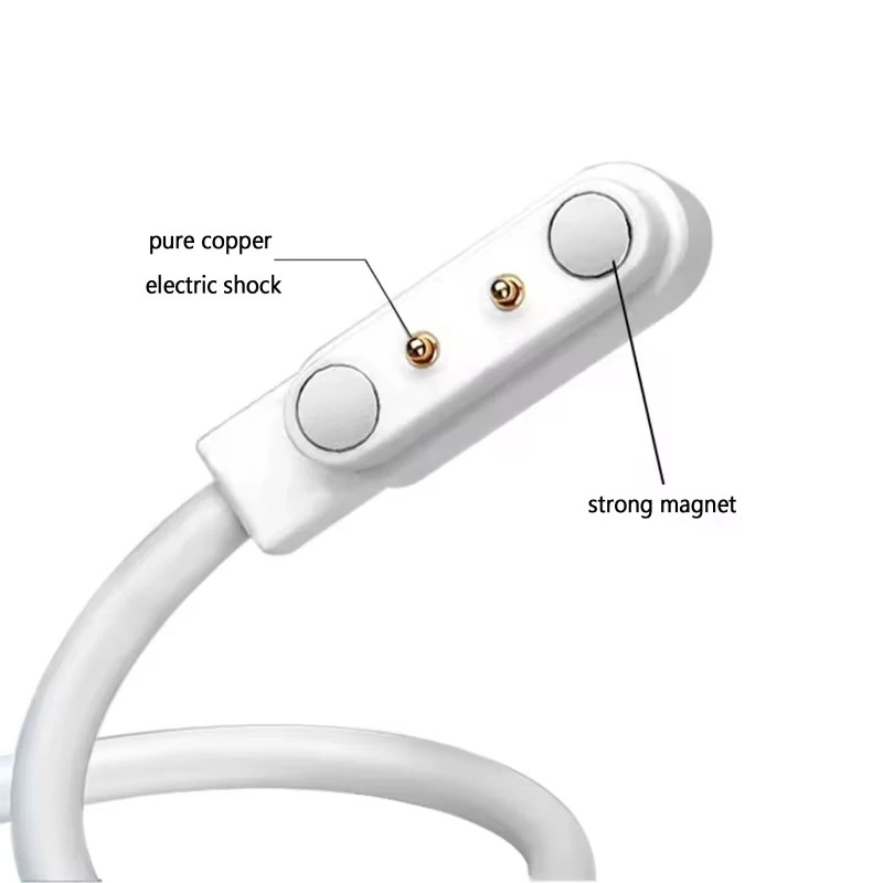 2 Pin Smartwatch Charger Magnetic USB Cable Fast Charging Dock Adapter 2.84mm