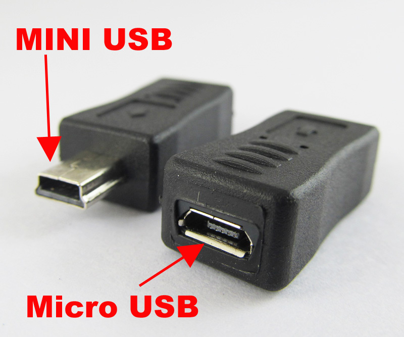 100x Mini 5pin A Male To Micro 5pin Female Jack USB Adapter Converter Connector