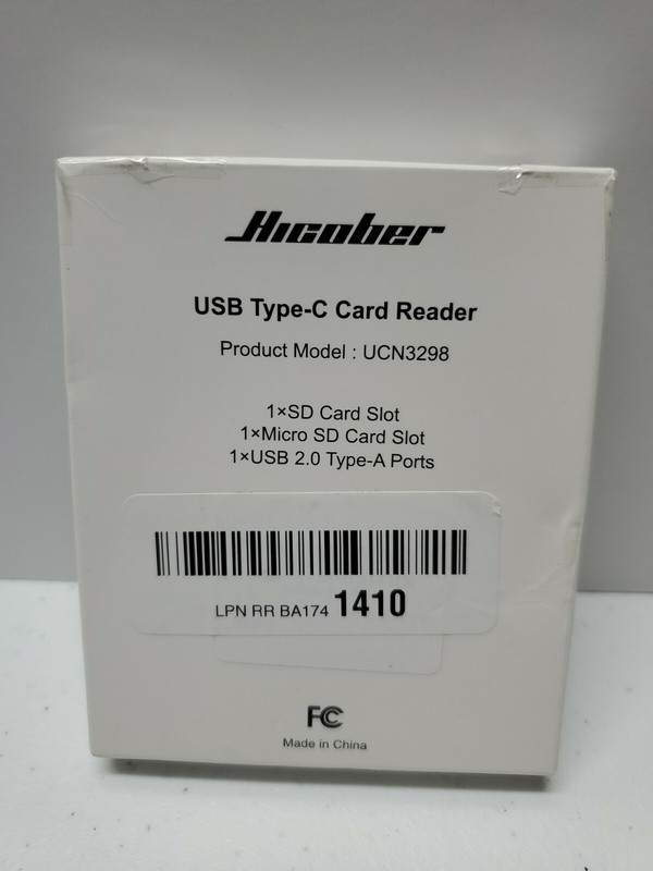 Hicober USB C to SD Card Reader, Micro SD Memory Card Reader, Type C to SD Card gallery
