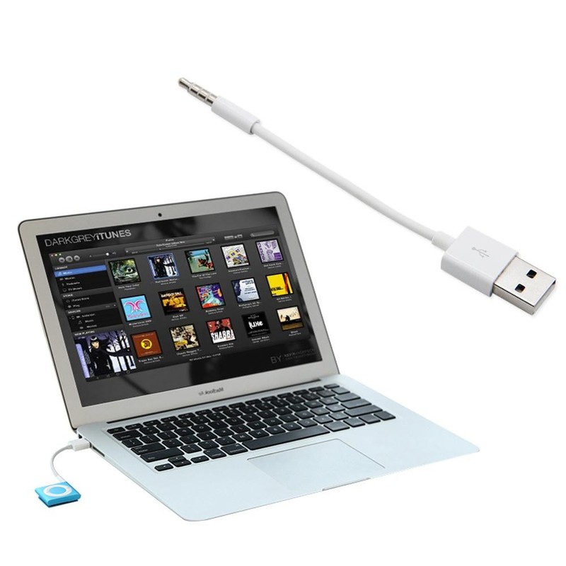3.5mm Data Charger Transfer Audio Adapter Charging Cable for Apple iPod Shuffle