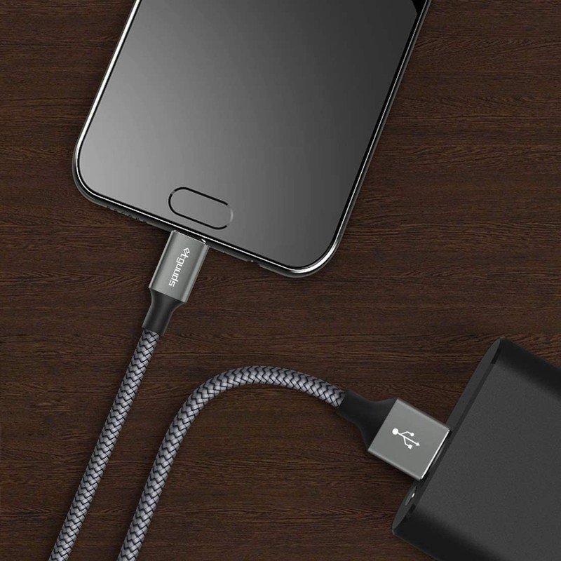 USB A to USB C Cable 4ft 2-Pack 3A Type C for iPhone 17 16 15 Pro Max Gray gallery