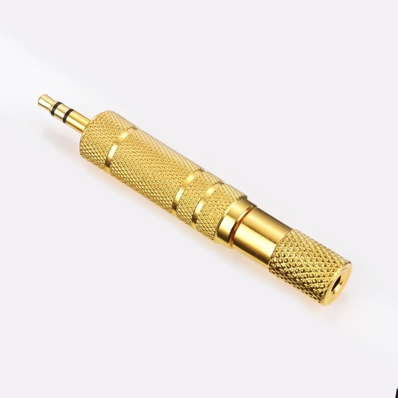 Durable Metal Headphone Adapters - 6.35mm to 3.5mm, Easy Plug & Unplug gallery