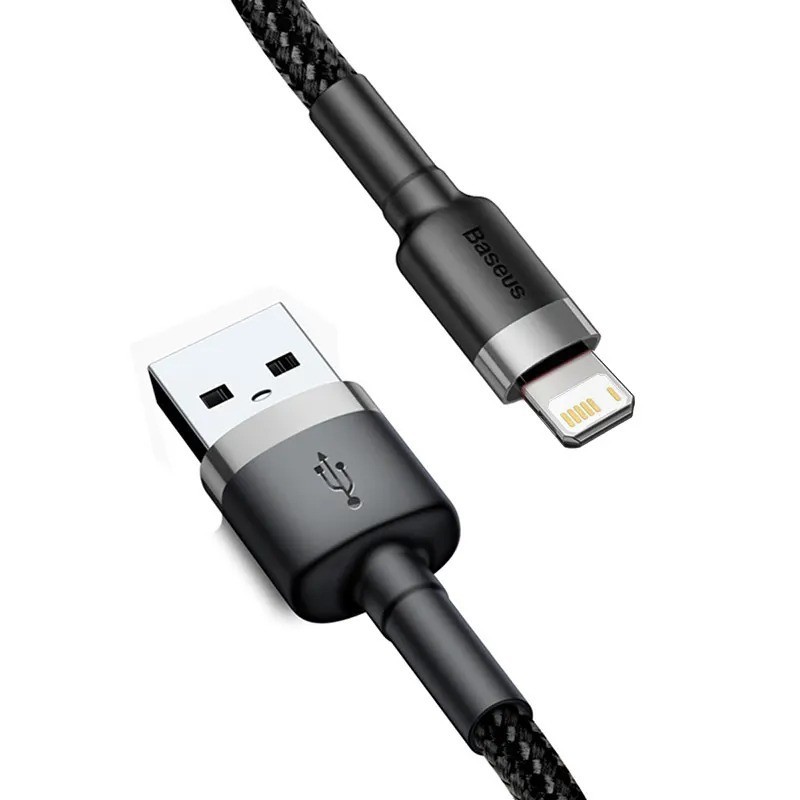 Baseus USB Cable for iPhone14 13 12 11 Pro Max Xs X 8 Plus Cable 2.4A Fast Char