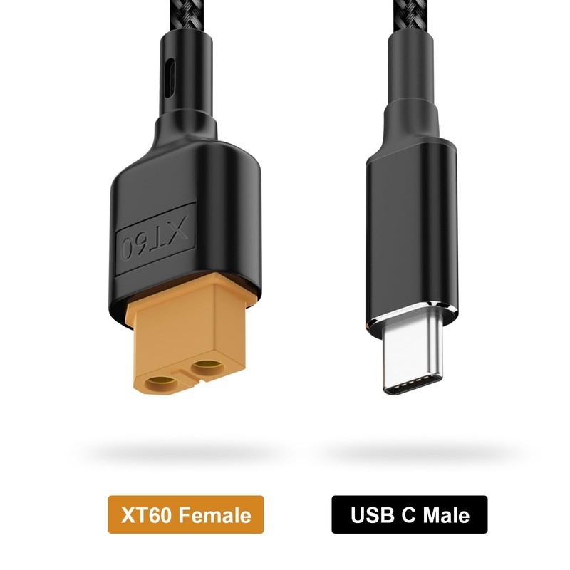 USB C To XT60 Adapter Cable Female Male PD 100W 20V/5A 3.3Ft Charging Cord gallery