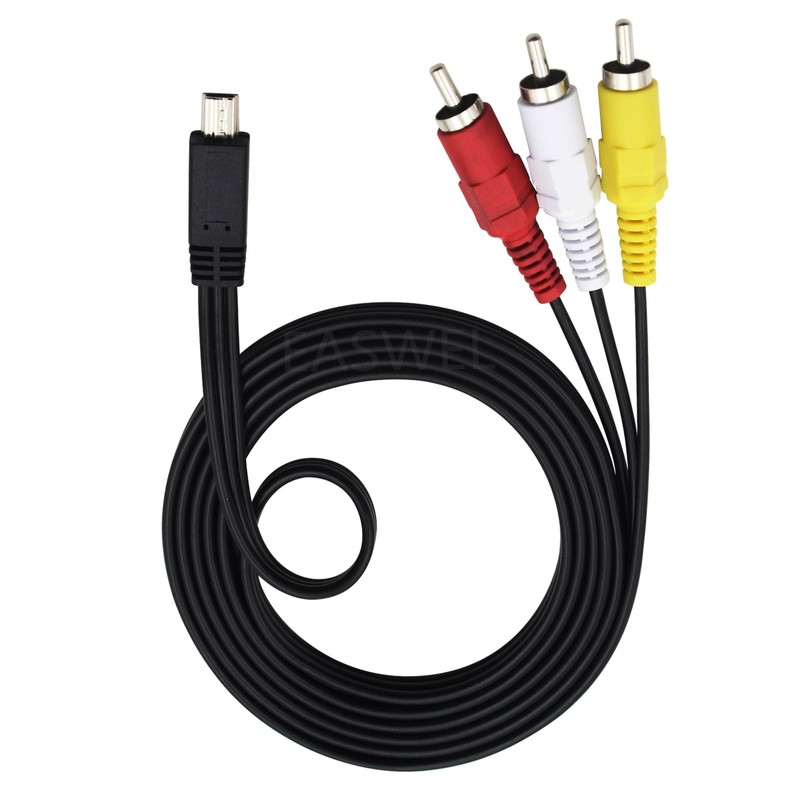 AV A/V AUDIO VIDEO TV Cable Cord For Canon Powershot SX210is SX230 SX230hs