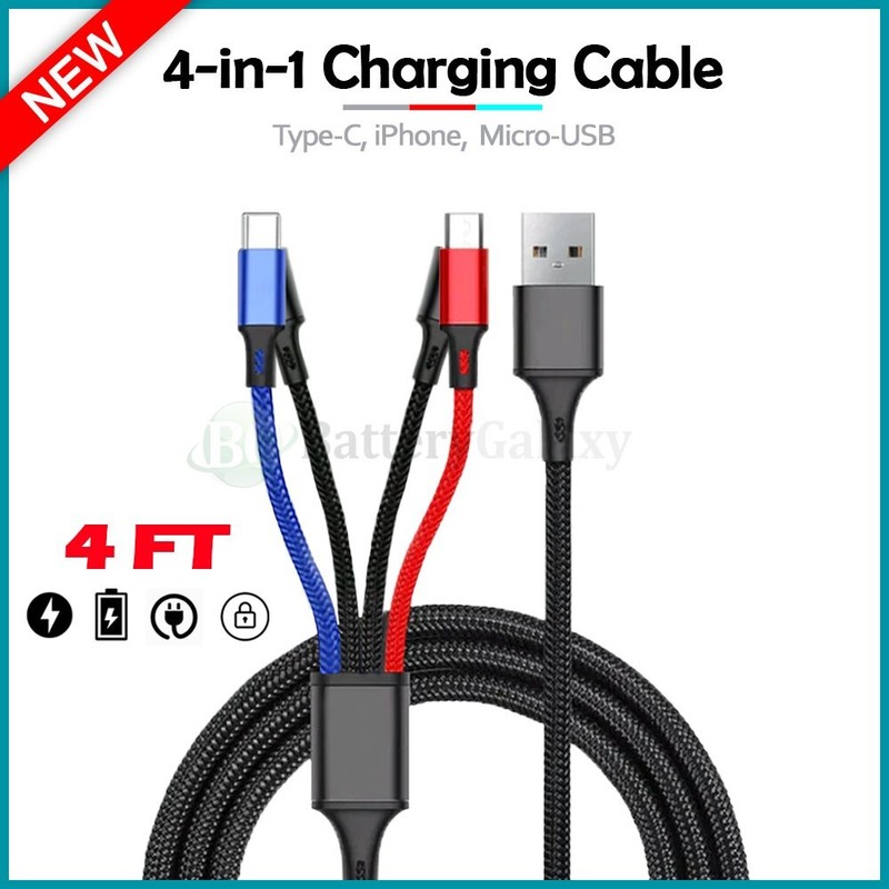 4-in-1 HEAVY DUTY FAST Charging Cable for Motorola Razr+/Razr 50 / Razr 50 Ultra