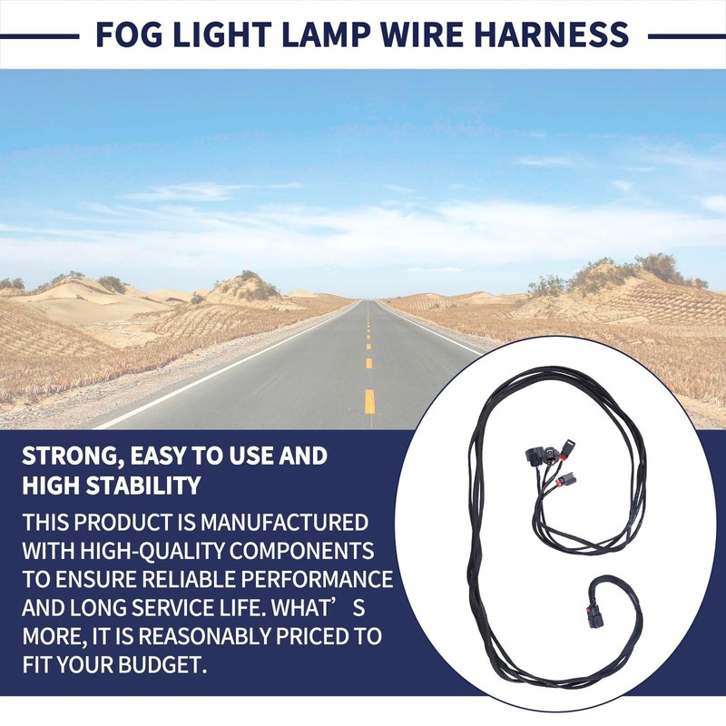 Front Headlight Fog Light Wire Harness Plug 68259674AA Compatible with Dodge ... gallery