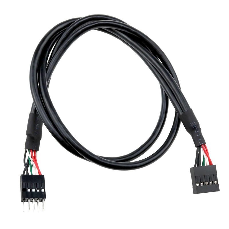 USB Header Cable 9 Pin Internal USB 2.0 Male to Female Extension 30cm Cord