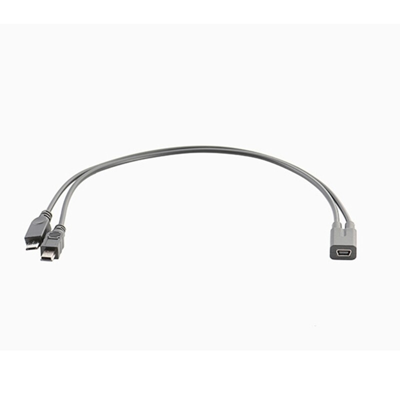 Flexible Mini 5Pin Y Splitter Cable Mini USB Splitter Extender Charging Cable gallery