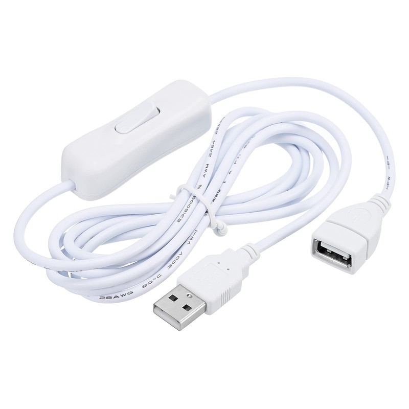 USB Extension Cable with ON/Off Switch 2 Meter USB to Female Extension Cord f…