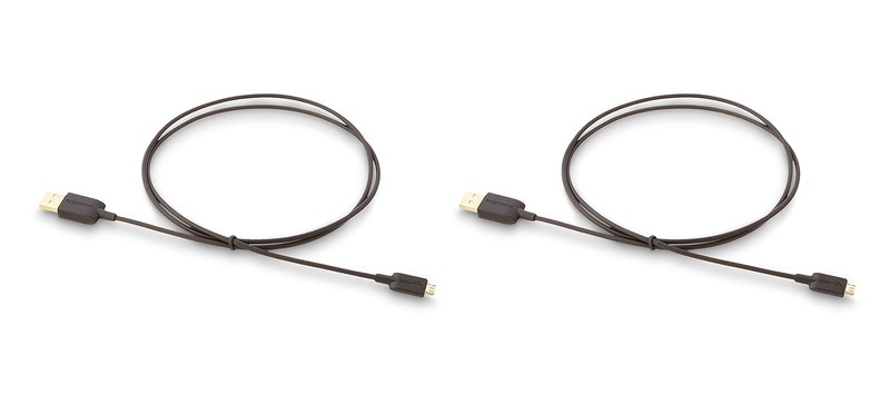 Amazon Basics 2 Pack USB A to Micro USB Cable Data Transfer Android Charger gallery