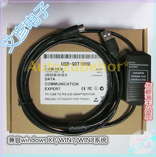 For USB GT1020/1030 GOT1000 PLC Programming Cable