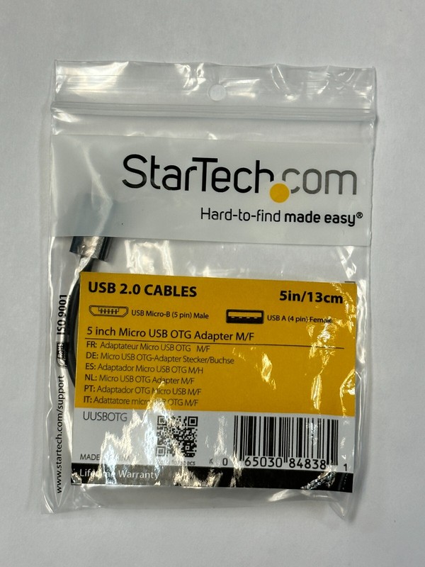 StarTech 5in Micro USB to USB A OTG Host Adapter M/F gallery
