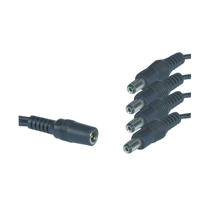 Direct Current Socket to 4 Plugs Splitter Cable 0.8m Handy Perfect Accesory