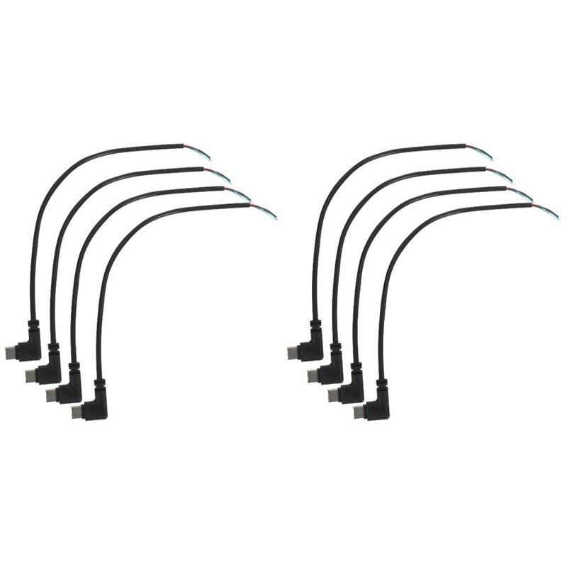 2 Pieces Short Usb Pigtail Plug Right Angle Cable Right-angle Extension