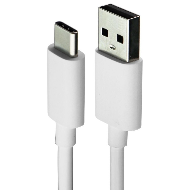 Heavy-Duty 3FT USB-C to USB-A Cable White. gallery