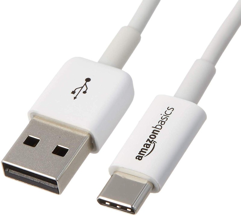 Amazon Basics L6LUC012-CS-R USB-C to USB-A 2.0 Fast Charger Cable 6ft White