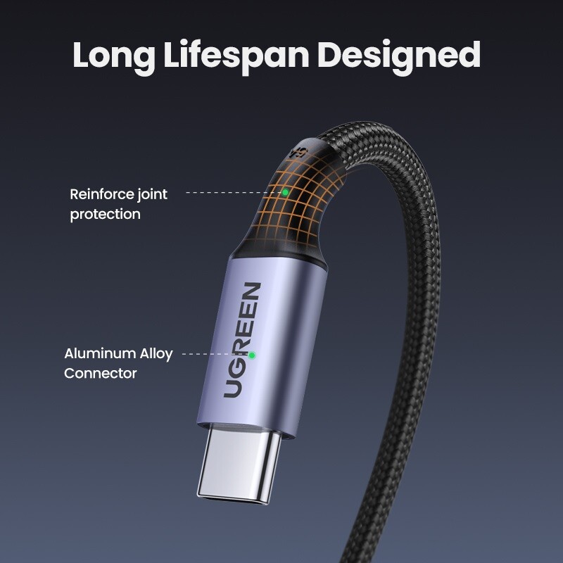 UGREEN 100W USB C To Type C Cable 90 Degree PD Fast Charging Gaming QC Data Cord gallery