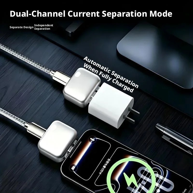 Fast Charger w/ Smart Auto Power-Off, Smart Auto Stop Charging Adapter for USB C gallery