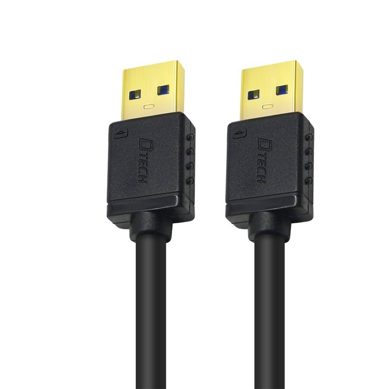 DTECH 3 ft USB 3.0 Type A to A Cable Male to Male High Speed Data Cord in Black gallery