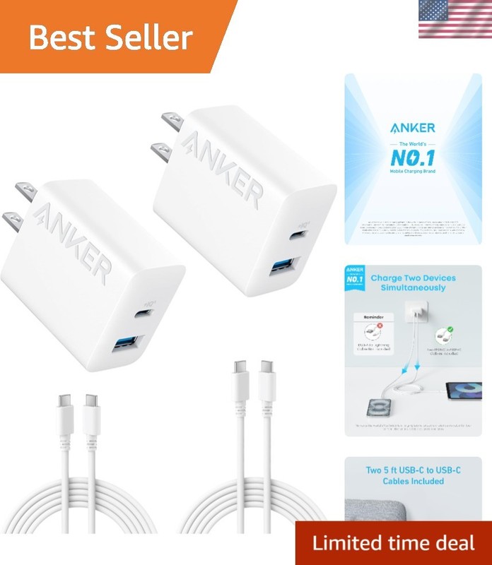 Brand New iPhone 17/16 Charger 2-Pack White
