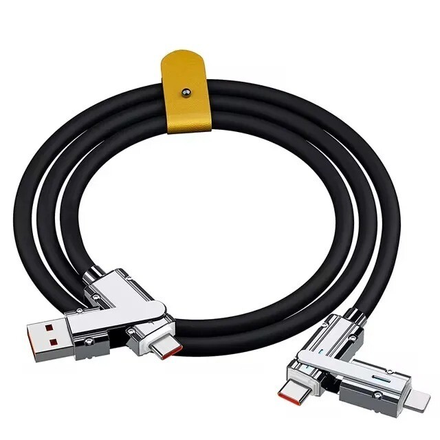 4 In 1 120W USB Type C to Type C Cable for Honor Huawei 3 IN 1 PD 100W Fast Char