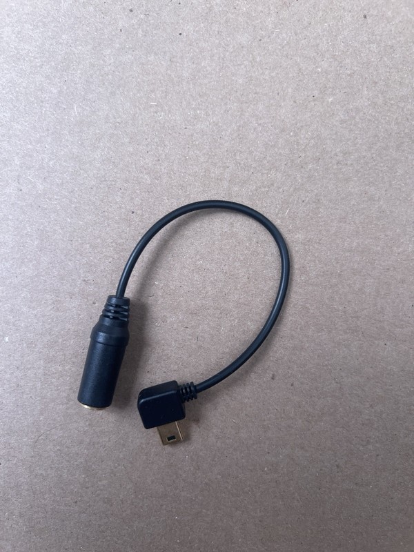 Micro USB to 3.5mm Female Audio Adapter Cable Short Black