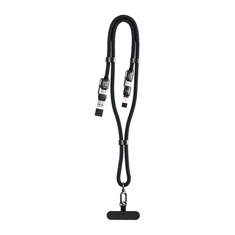 240W 4-in-1 Fast Charging Cable Adjustable Neck Strap