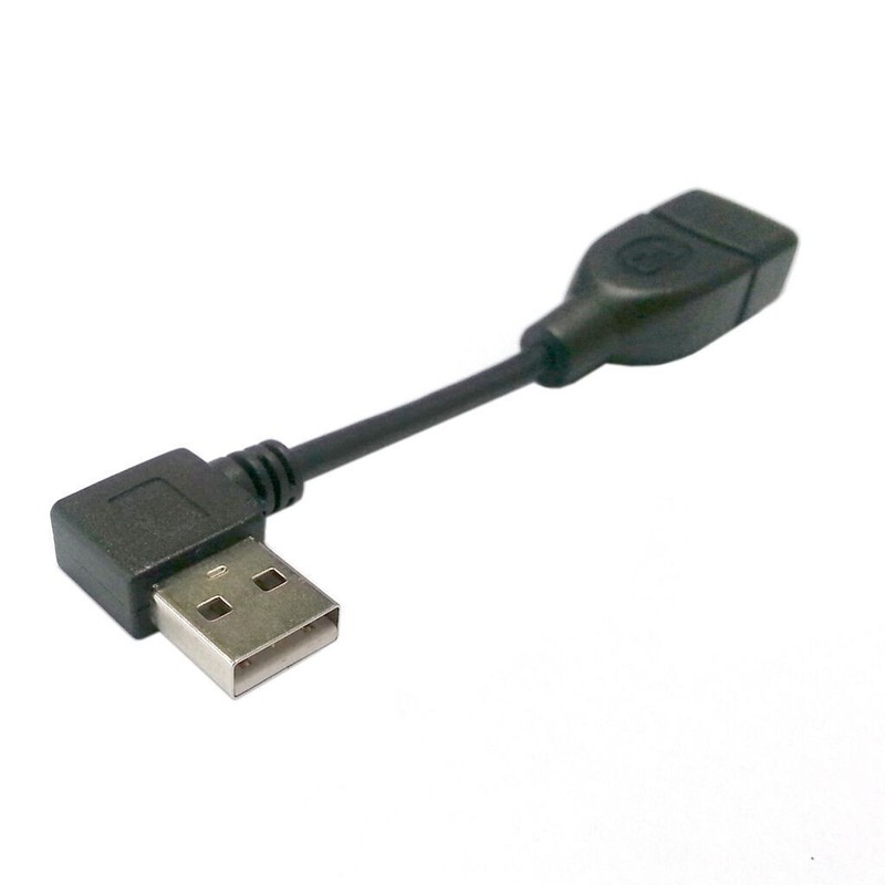 480Mbps USB Left Angled 90 D A type male to Female extension cable 10cm