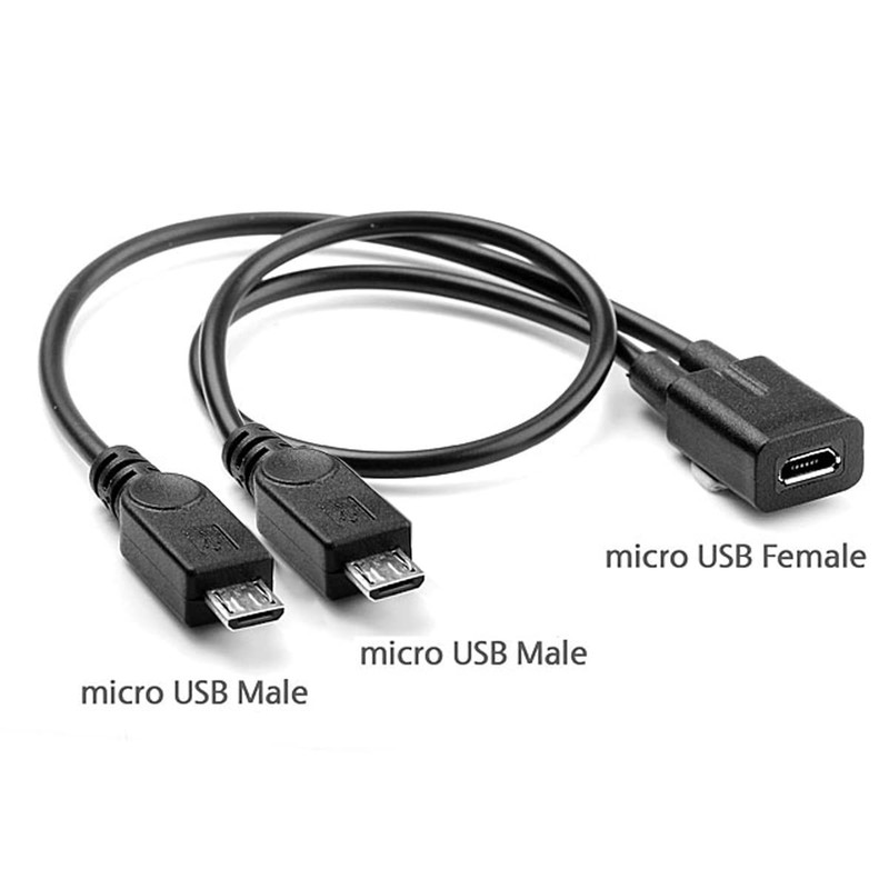 Micro USB 1 to 2 Y Splitter Cable,Micro USB 1 to 2 Charging Extension Cable S... gallery