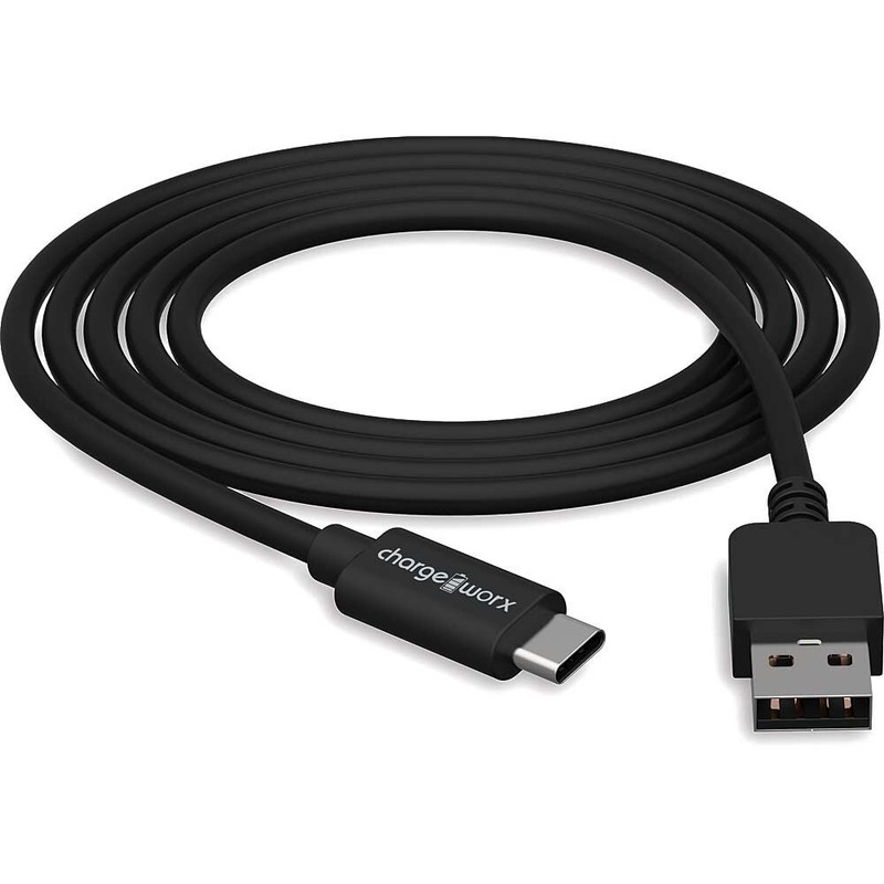 Android USB-C to USB-A Cable - Black 10ft Fast Charging gallery