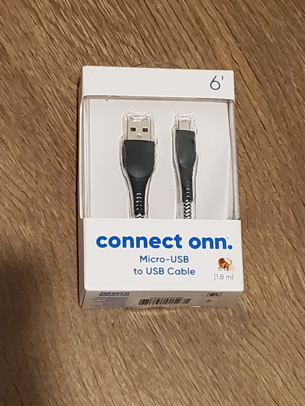 6 FT. Micro USB To USB Cable (CONNECT ONN)