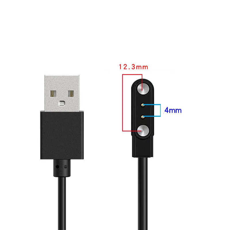 2-Pin Universal USB Data Charging Cable Magnetic Charger For Smart Watch 2.84mm gallery