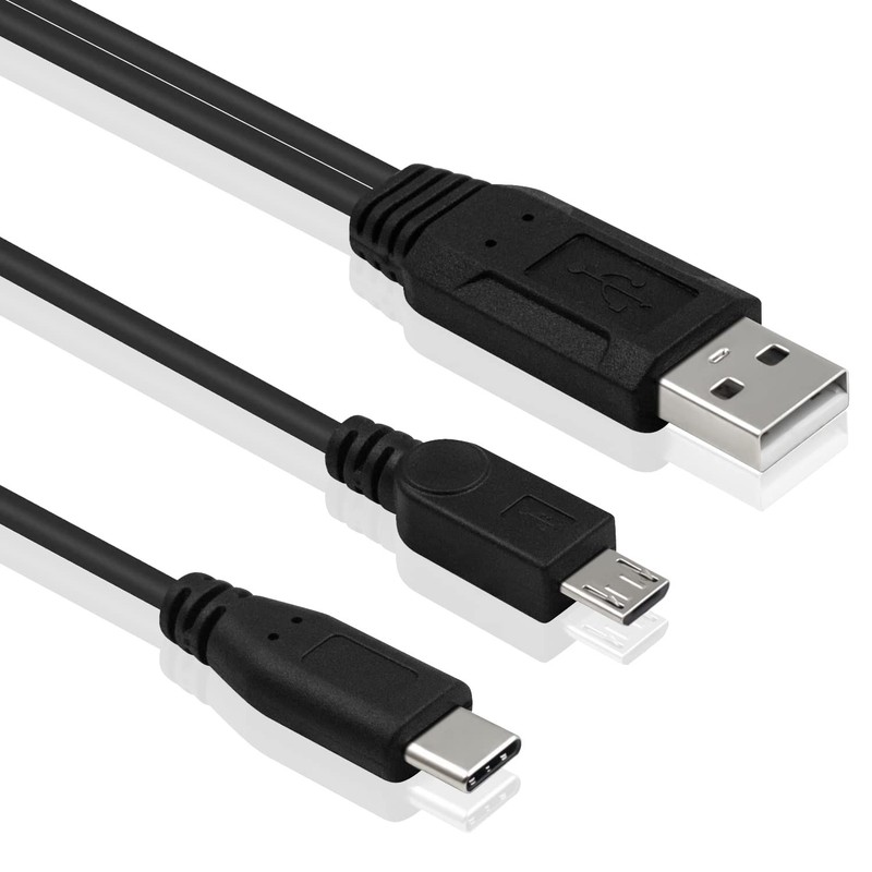 Multi Charging Cable, Multifunction 2 in 1 Charging Cable, USB 2.0 A to USB T... gallery