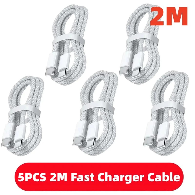 1-10PCS 100W USB C to USB C Fast Charging Cable for iPhone Samsung Xiaomi gallery
