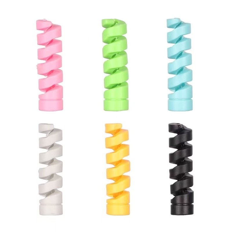 8Pcs USB Cable Charger Protector Anti-Fray Cord Saver for Cell Phones