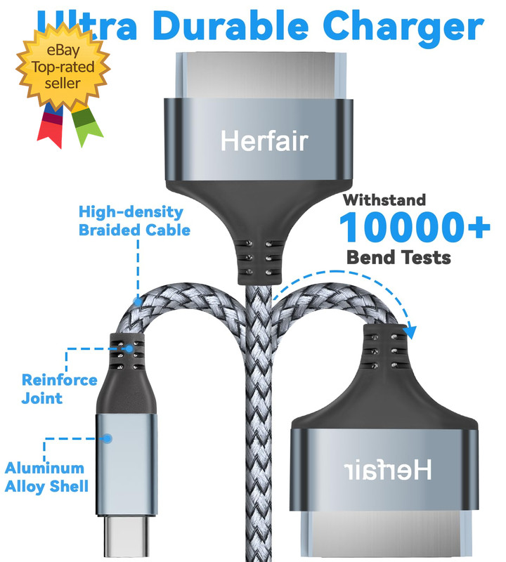 USB C to 30 Pin Charger Cable Nylon Braided Modern Charging Cord Compatible gallery