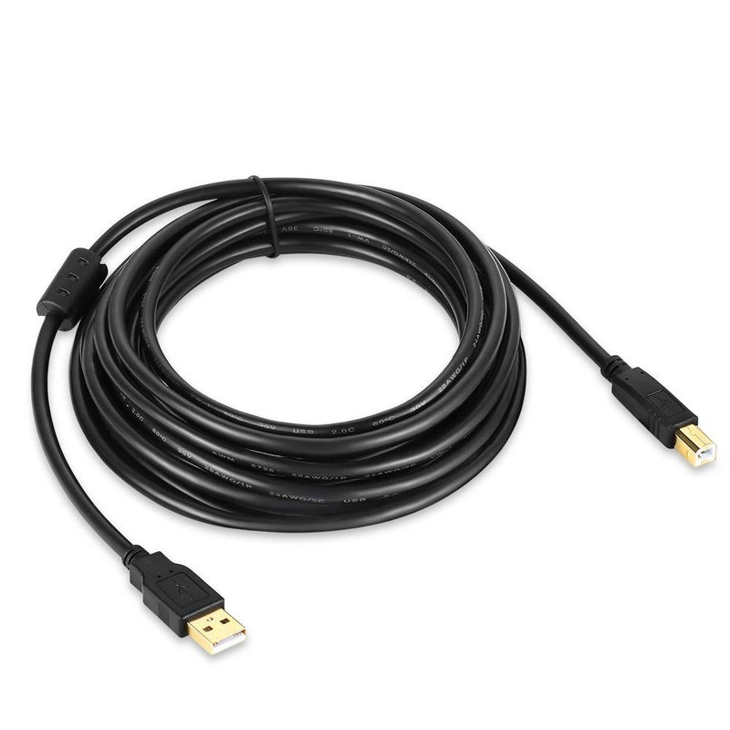 USB Printer Cable USB 2.0 Type A Male to B Male Printer Scanner Cable Cord fo... gallery