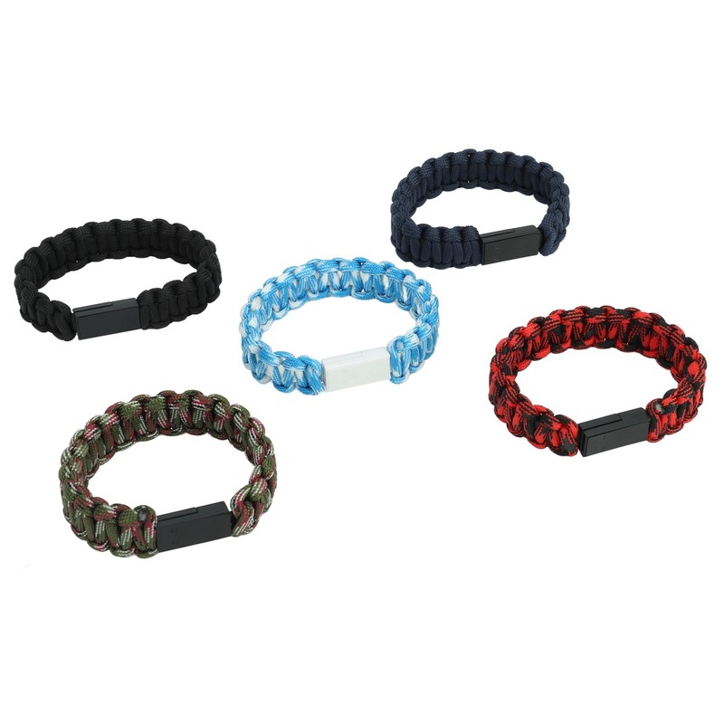 5Pcs Charging Cable Bracelet Type C Woven Cord Data Charger Bracelet gallery