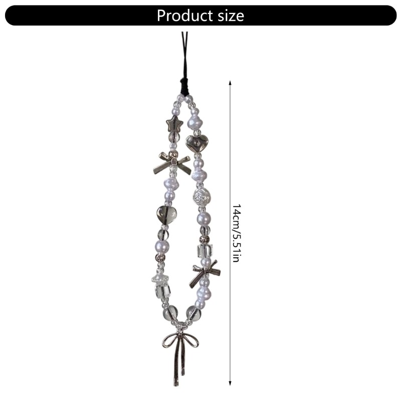 Elegant Silver Charm Phone Lanyard Secure Strapped For Devices gallery