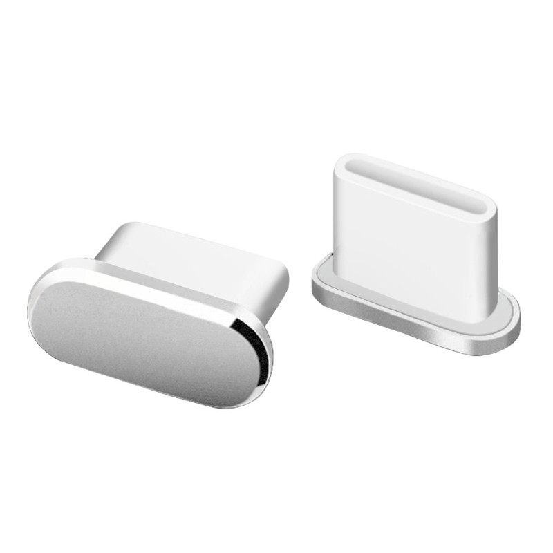 1Piece Metal Dust Cap Charging Port Protector Earphone Jack USB Type-C Dust Plug