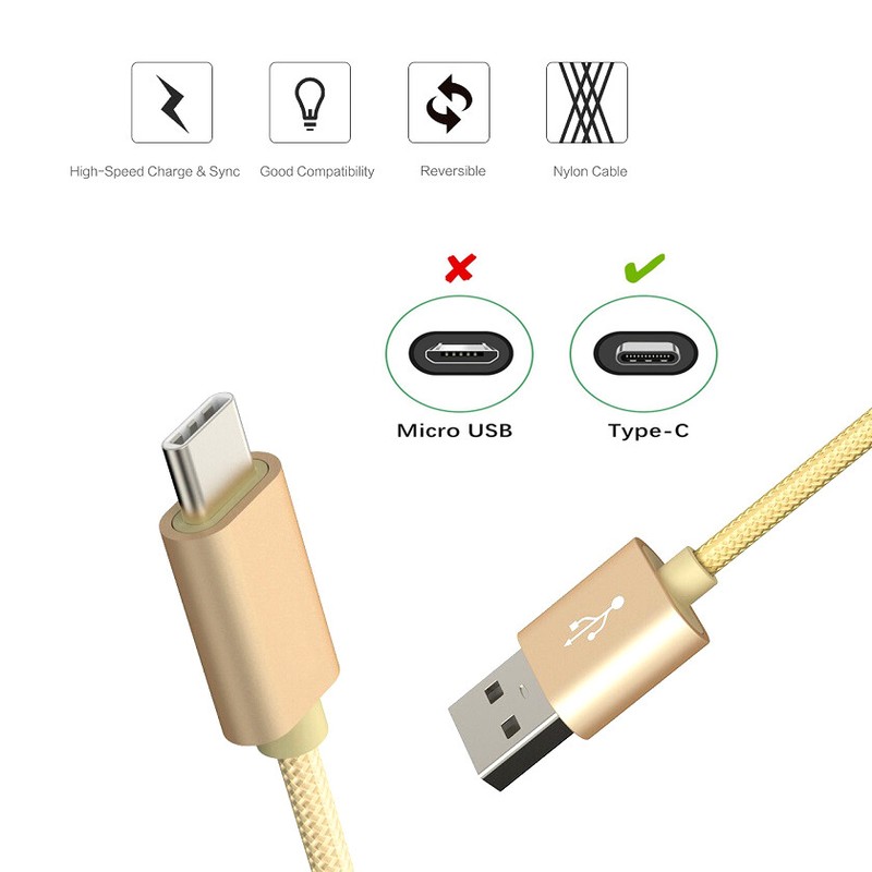 Braided USB Type-C Data Charger Adapter Cable For TCL 20 R Pro 5G 20L+ 20B 20S gallery