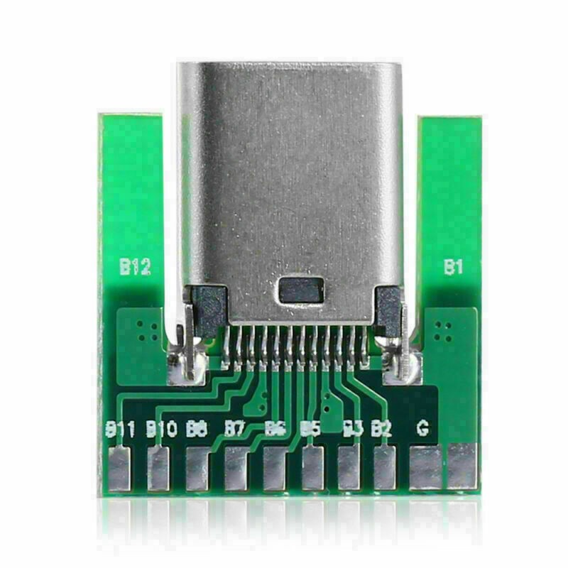 USB-C DIY 24pin USB 3.1 Type C Female Socket Connector SMT type with PC Board