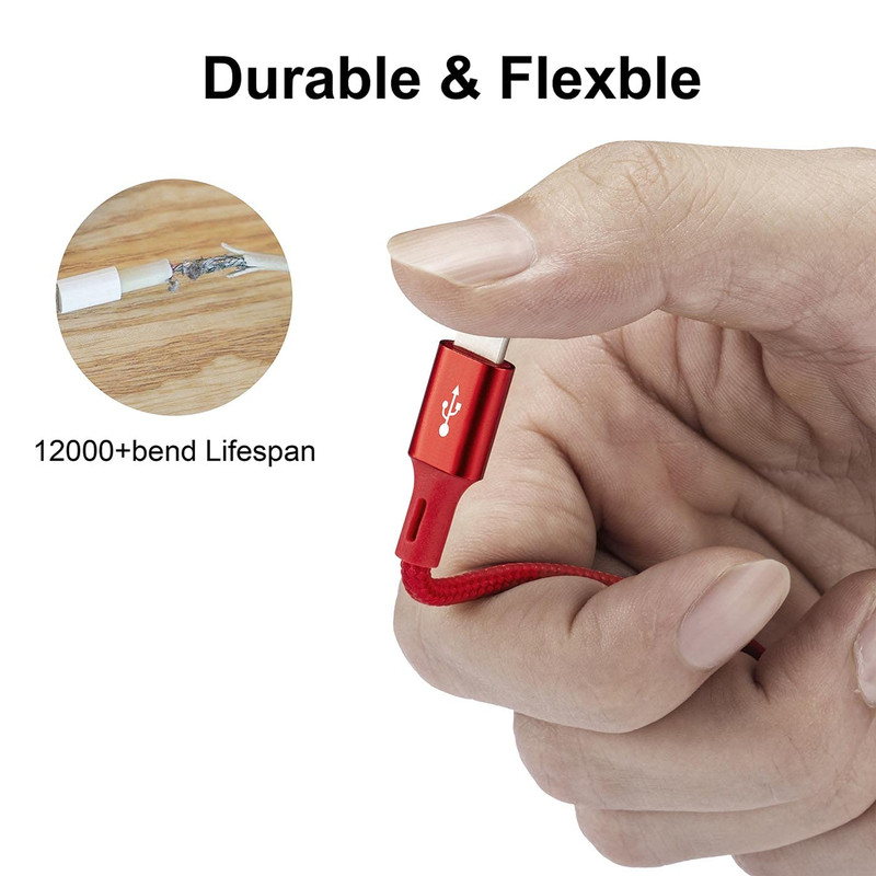 Short Multi Charging Cable 3A 4 in 1 Multiple USB Fast Charger Cord with Dual gallery