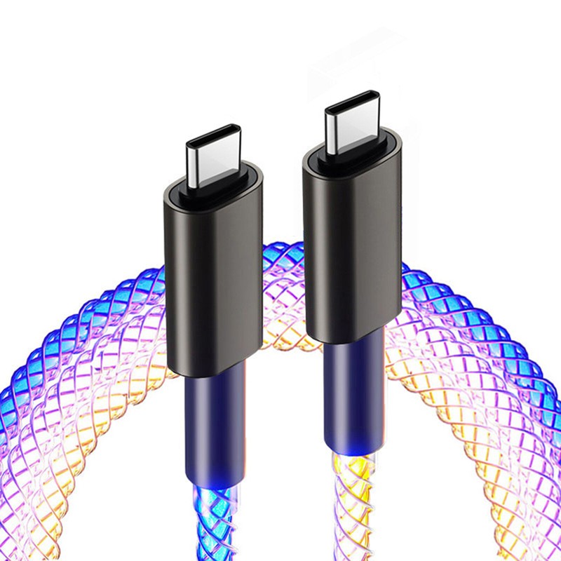 for iPhone/Type-C/Android Fast Charging Data Cable RGB Dazzling Color Light gallery