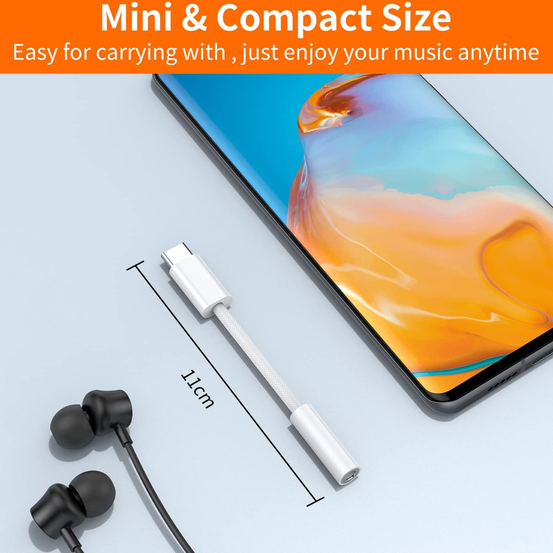 USB Type C to 3.5Mm Female Headphone Jack Adapter (2-Pack), USB C to Aux Audio D gallery