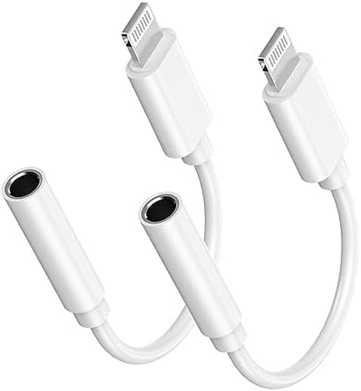 [Mfi Certified] Lightning to 3.5Mm Headphone Jack Adapter | 2 Pack Iphone 3.5Mm gallery