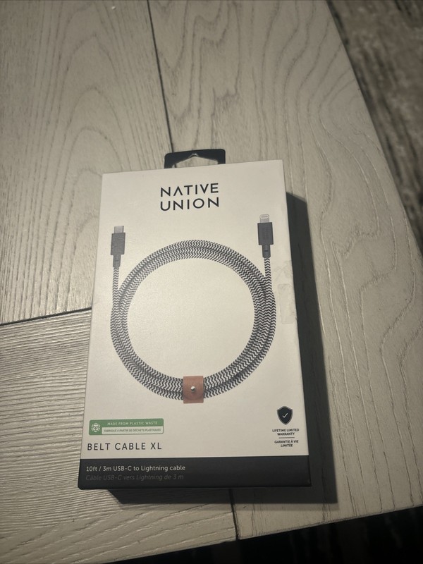 Native Union Belt Cable XL 10' USB-C Cable for iPhone 14 13 12 11 Pro Max Mini