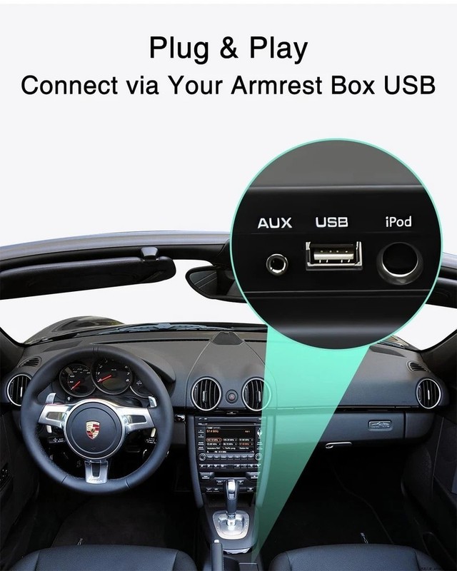 Bluetooth Car Adapter with iPod+USB Y Cable Work for Porsche PCM3.0 System, B... gallery