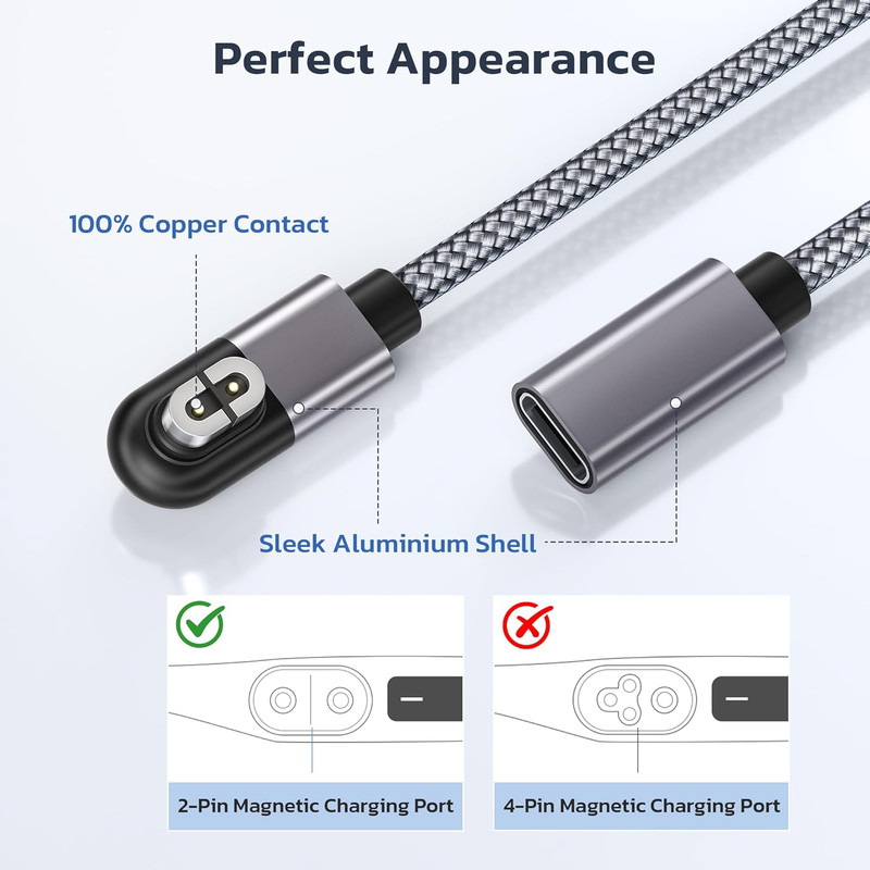 USB C to Shokz Charging Cable Adapter 2Pack,AfterShokz Headphone Charger, gallery